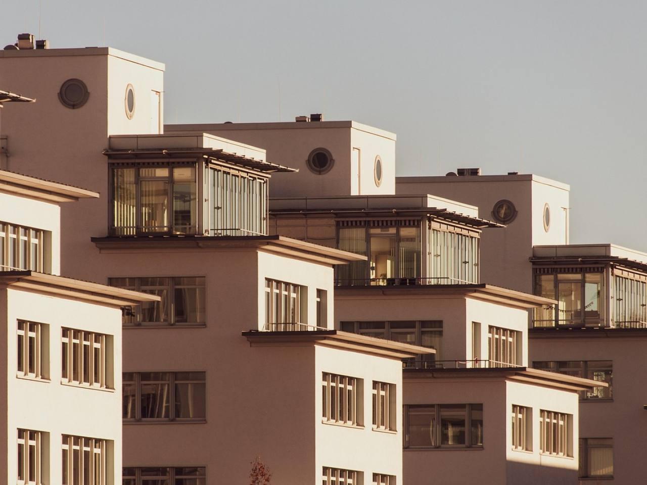 Palazzina di sei piani, finitura